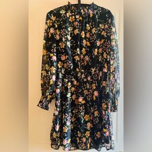 Daniel Rainn Black Floral Dress
